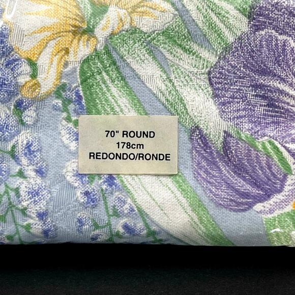 Bardwill Linens 70” round English Garden tablecloth - Picture 3 of 7